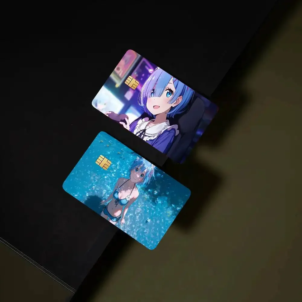 Re Life In A Different World From Zero Credit Card Sticker Waterproof PVC Skin Cover For Debit Bank Card, Removable Card Decal