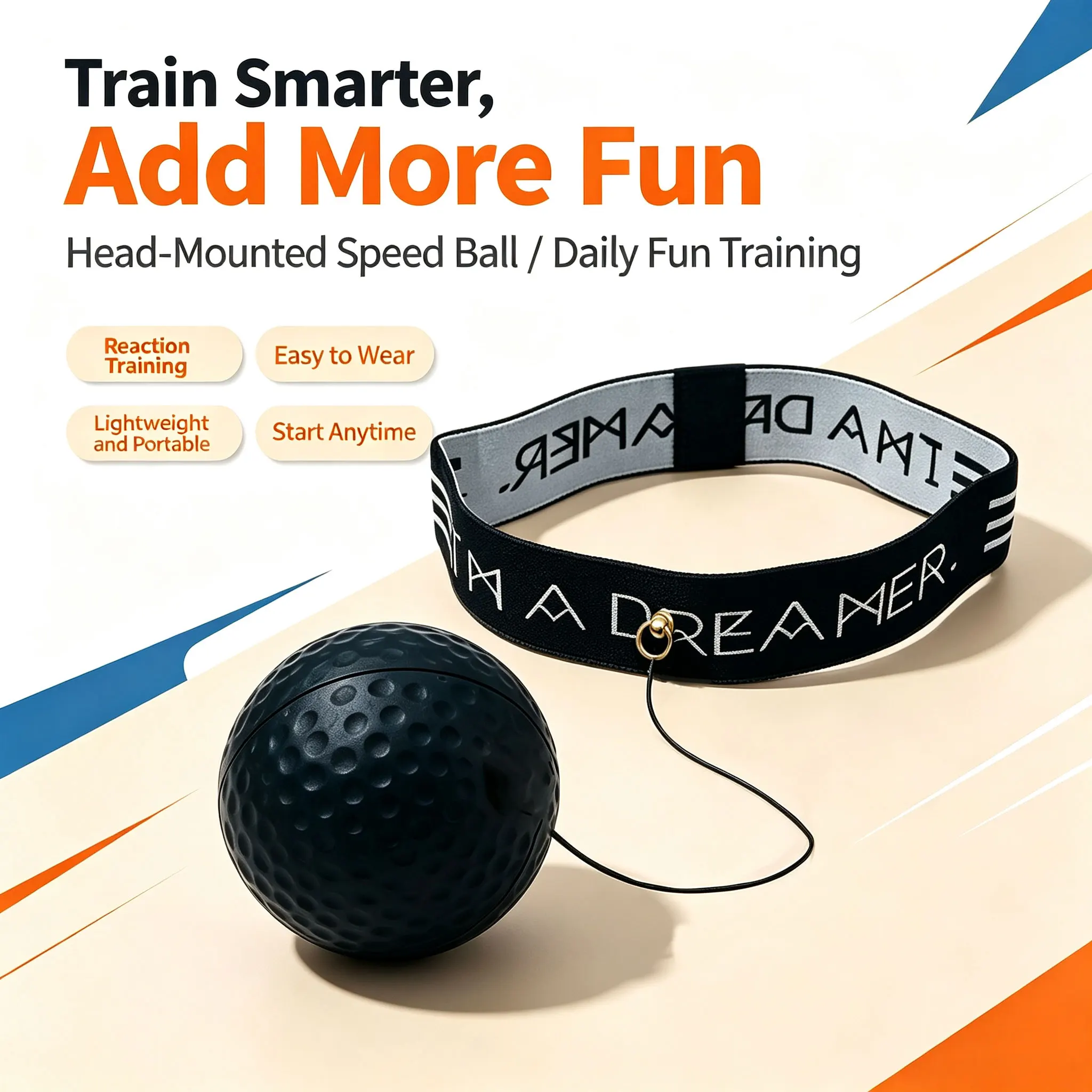 Head Mounted Reaction Ball Boxing Speed Training Fun Punching Ball Home Office Fitness Daily Exercise equipment