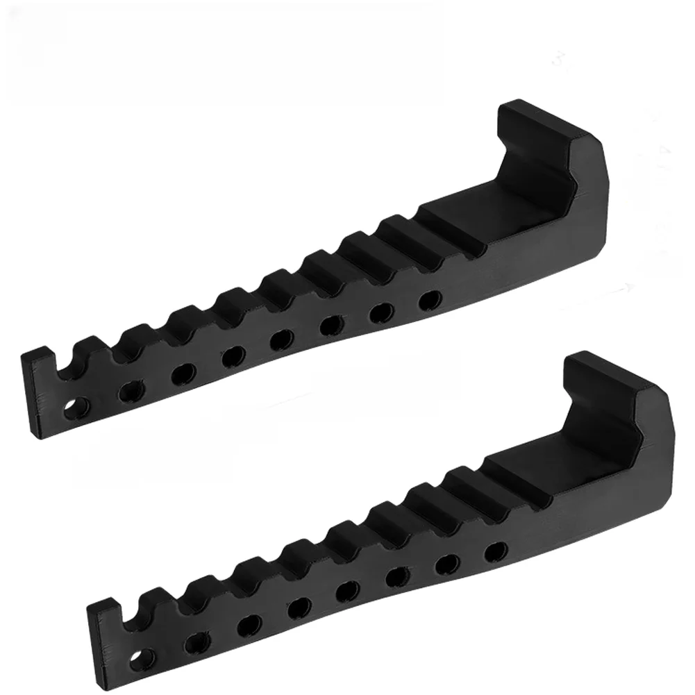 2PCS Black RV Exterior Clothes Drying Rack for Camping Travel Outdoor Laundry Use Engineering Plastic Compact Design