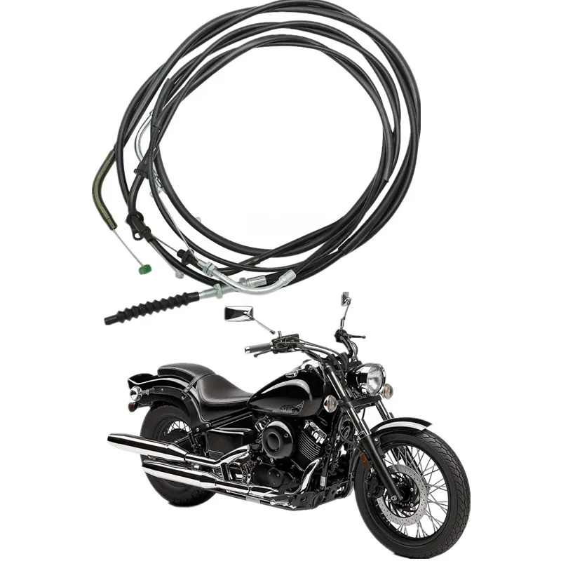 Dla Yamaha Dragstar DS 400 650 V-Star XVS XVS400 XVS650 akcesoria motocyklowe wydłużenie przedłużenia linki przepustnicy przewód sprzęgła