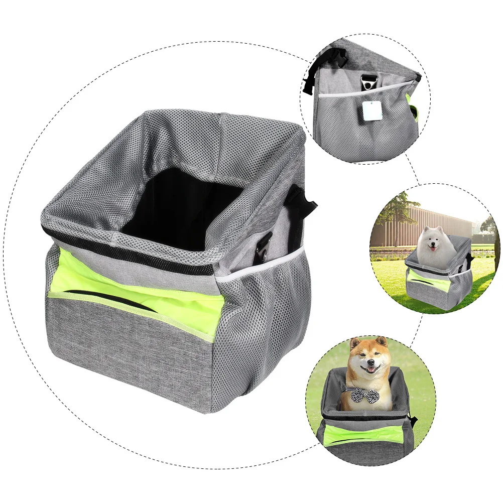 

Folding Pet Carrier Bike Dog Carriers Collapsible Basket Small Travel Durable Comfortable Waterproof Easy Outdoor Use Dog