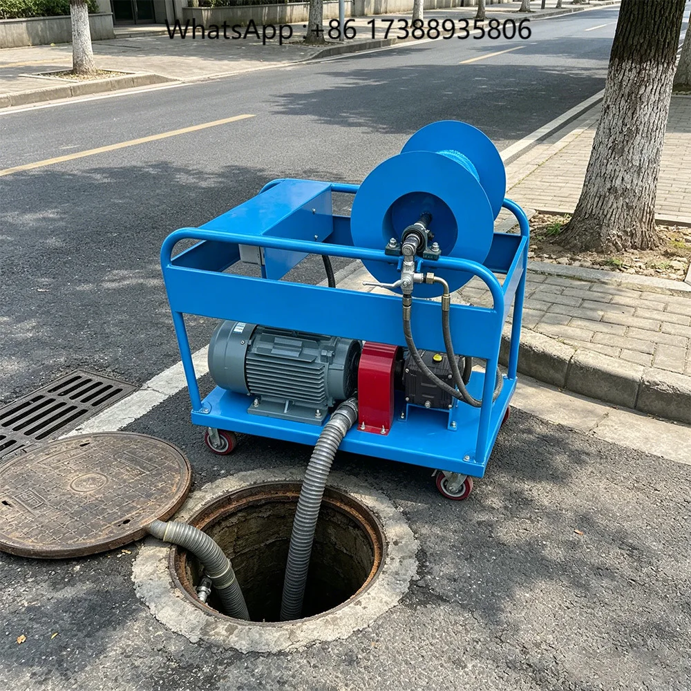 Multi Function Portable Waste Water Pipe Cleaning Equipment High Pressure Jet for Municipal Sewer Blockage Clearing Operation