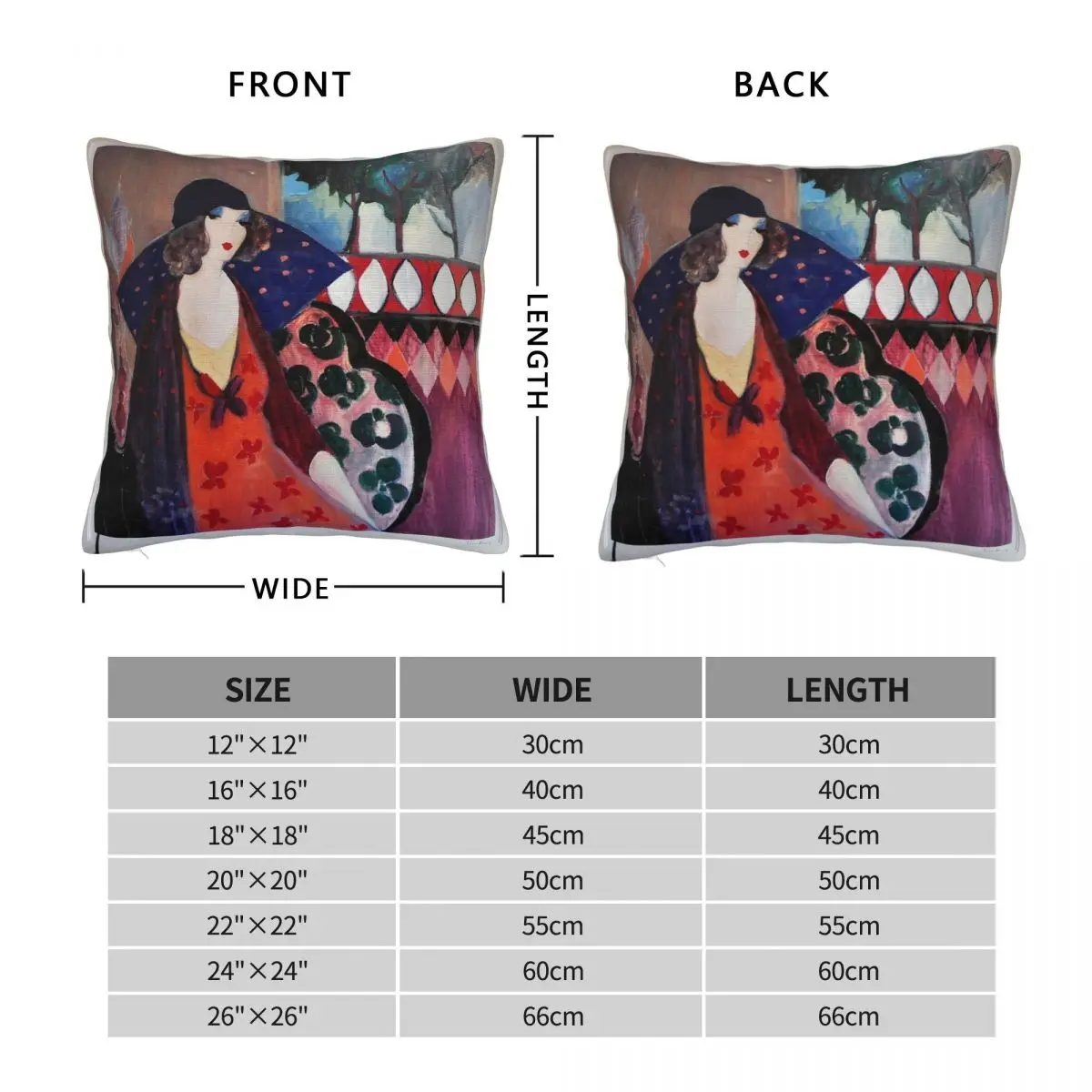 Itzchak Tarkay Indigo Chapeau Pillowcase Polyester Linen Velvet Pattern Zip Decor Throw Pillow Case Sofa Cushion Cover Wholesale