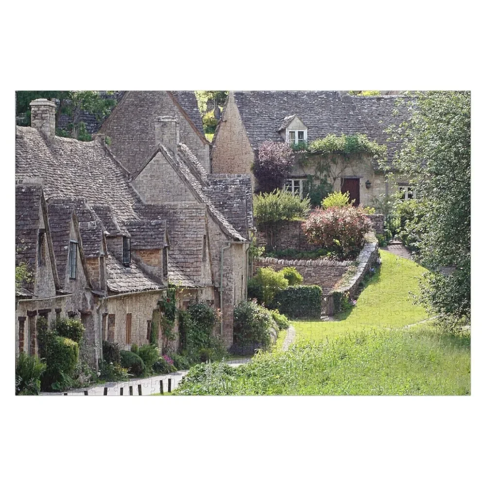 

Summer on Arlington Row, Gloucestershire Cotswolds Jigsaw Puzzle Personalized Baby Toy Photo Custom Puzzle