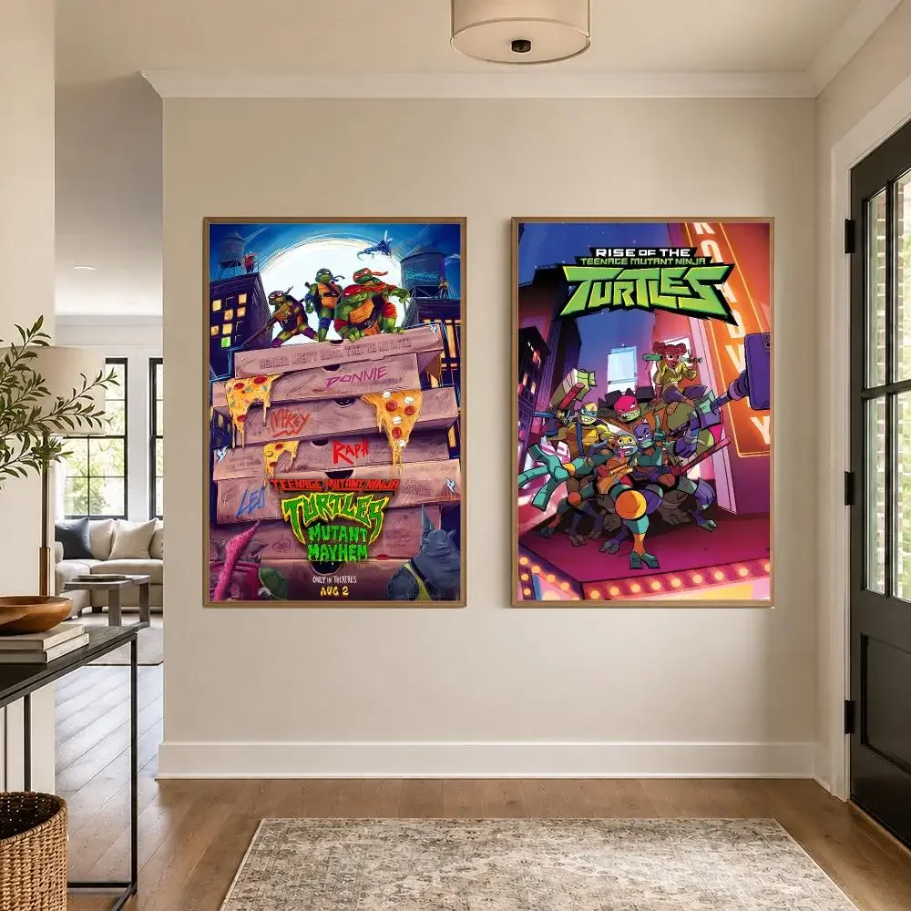 Teenage Mutant Ninja Turtles Poster Graphic Wall Art Poster HD Waterproof PP Paper Print Bedroom Living Room Office Decor Gift