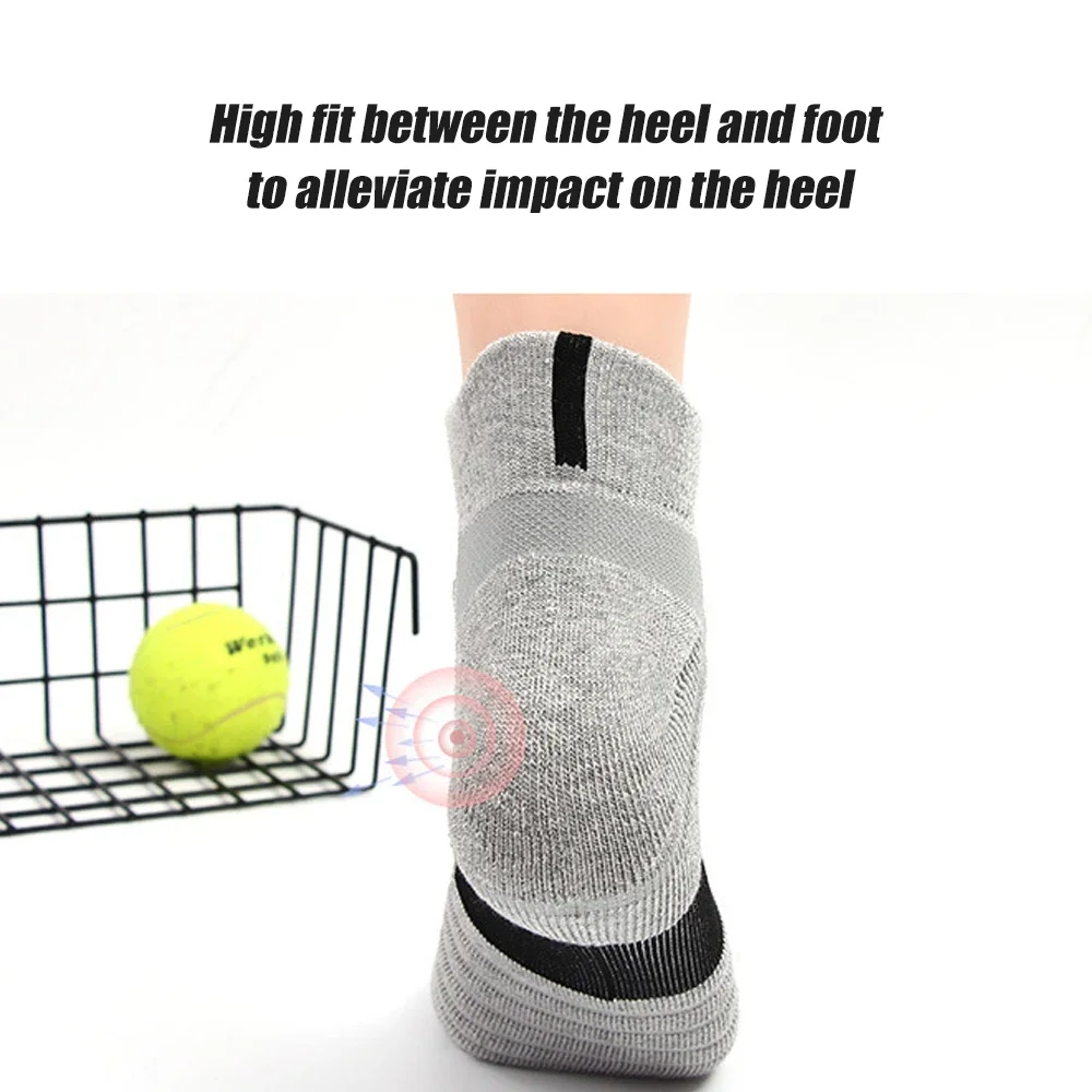 1Pair Adults Children Running Ankle Socks Athletic Compression Socks Low Cut Cushioned ,Ankle Support for Basketball Runnning