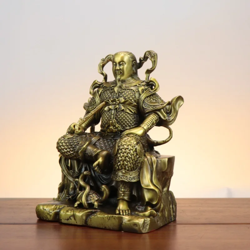 Bronze Statue Of The Xuantian God Xuanwu Patriarch, Emperor, Home Worship Ornament. True Martial Great Empero