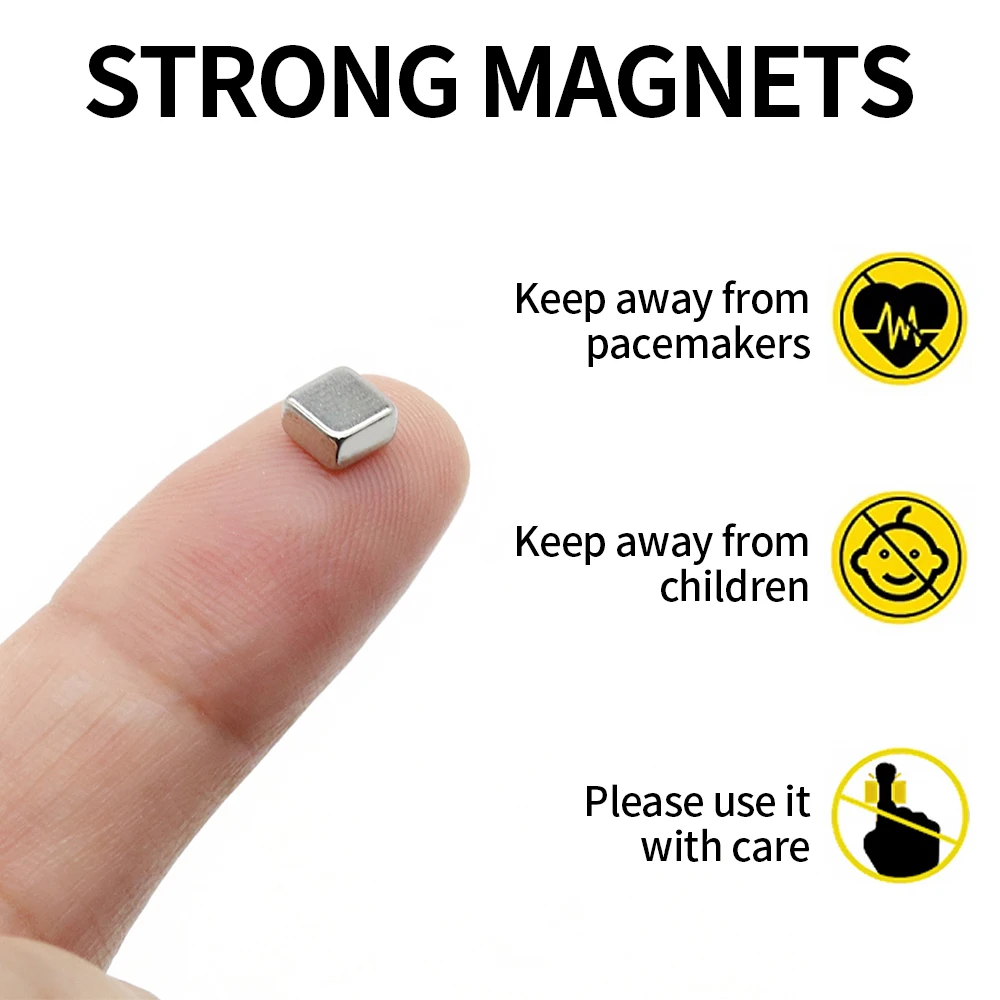 5x5x3mm Block Super Strong Neodymium Magnet N35 Powerful Magnetic NdfeB Permanent Refrigerator Magnet imanes DIY