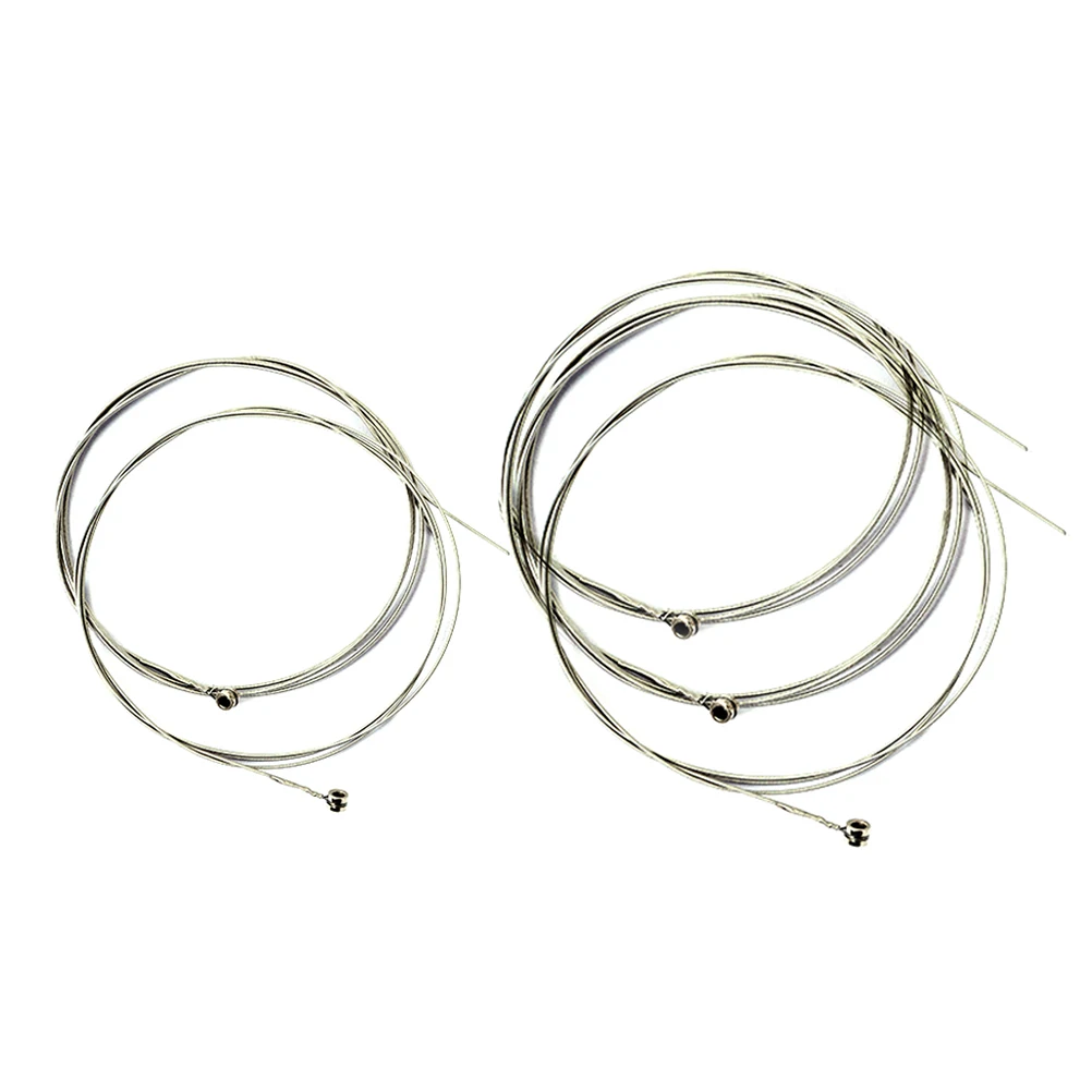 

Electric Guitar Strings Silver Clear Bright Sound Smooth Individual Wrapped Practice Guitar Bass Ukulele Strings For