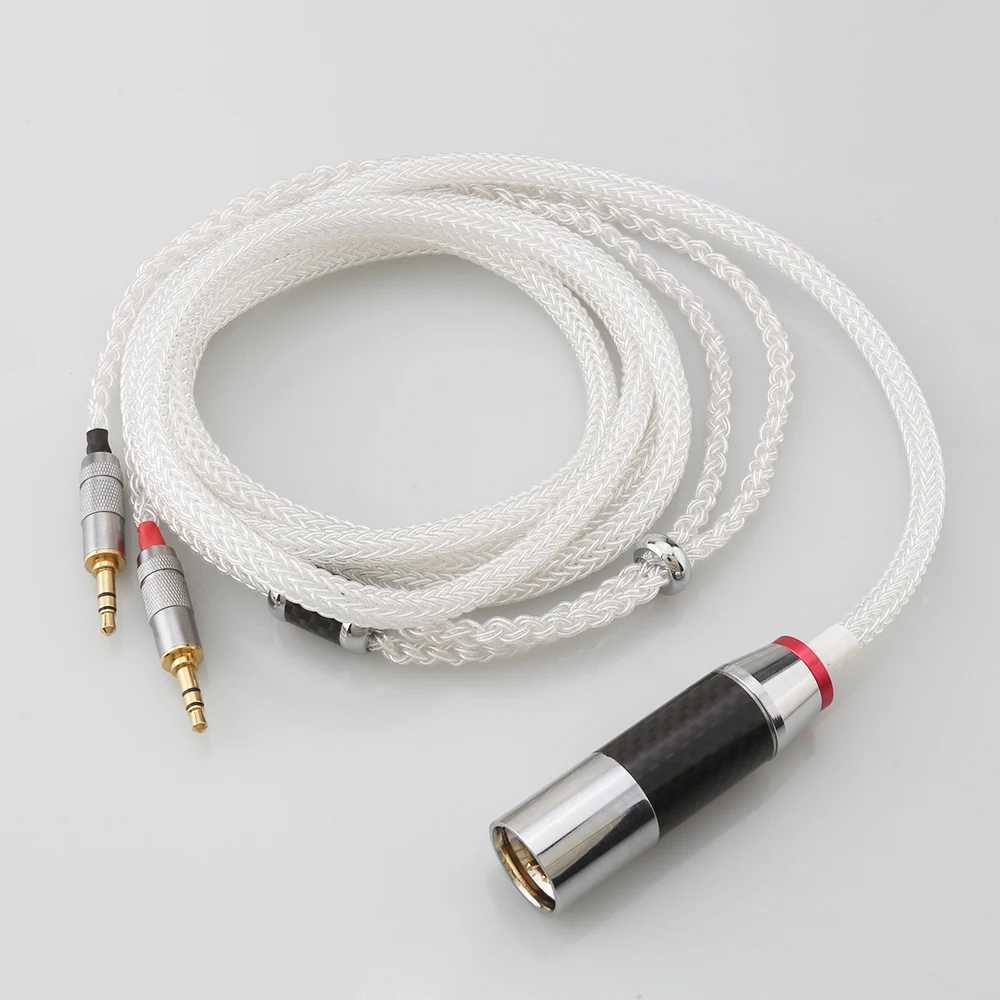 Cable de plata pura para auriculares HiFi, accesorio de 16 núcleos para Hifiman Sundara Ananda HE4XX HE560 HE-350 HE1000se HE6se he400i he400se Arya