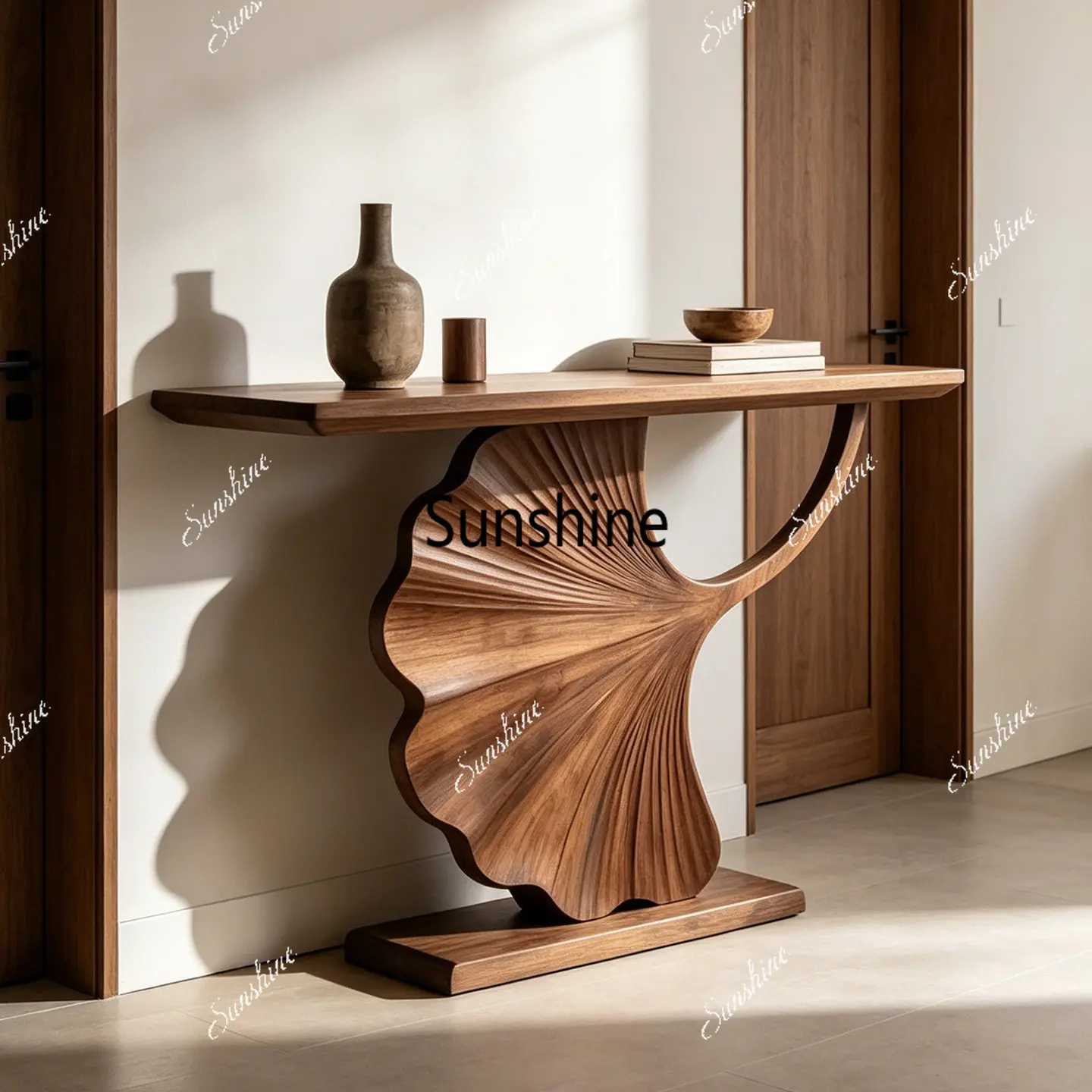 New Chinese-style entrance table, tenon and mortise structure, entrance hall decoration table, simple case display
