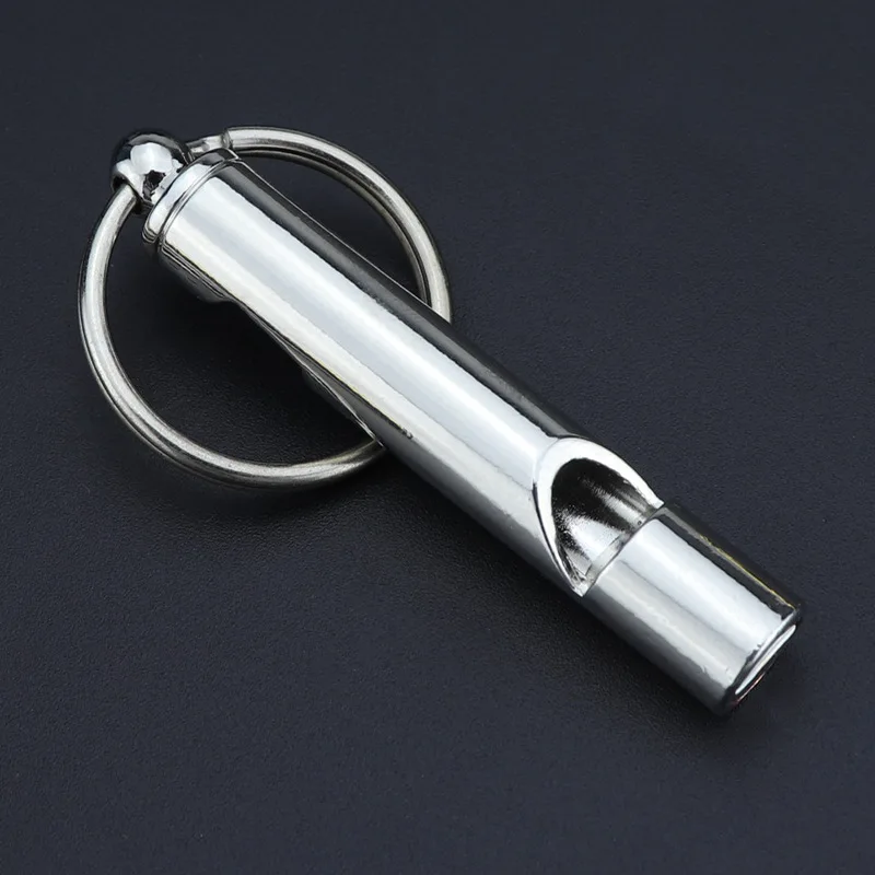 Men Mini Metal Bottle Opener Key Chain Multifunctional Survival Whistle Keychain For Camping Hiking