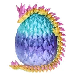 3D Printed 12inch Crystal Dragon with Egg Dinosaur NeaYear Fidget Toy Gifts for Adults Easter Basket Stuffers