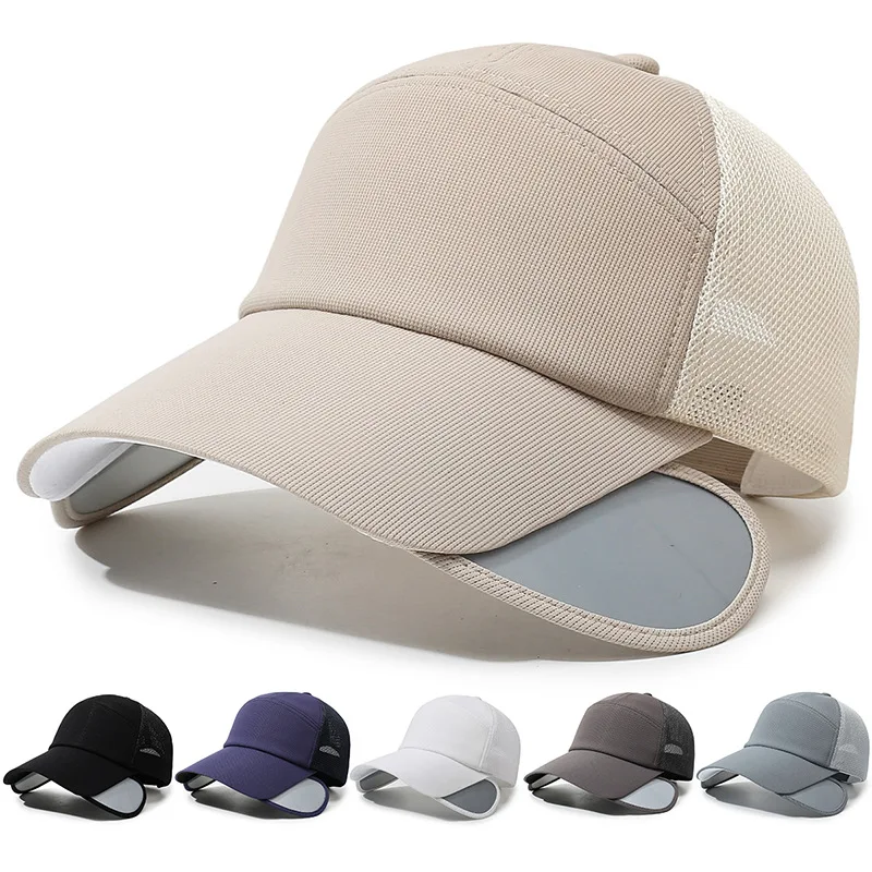 

Lightweight Quick Dry Adjustable Baseball Cap Breathable Mesh Sun Hat Extendable Brim UV Protection for Golf Hiking Travel