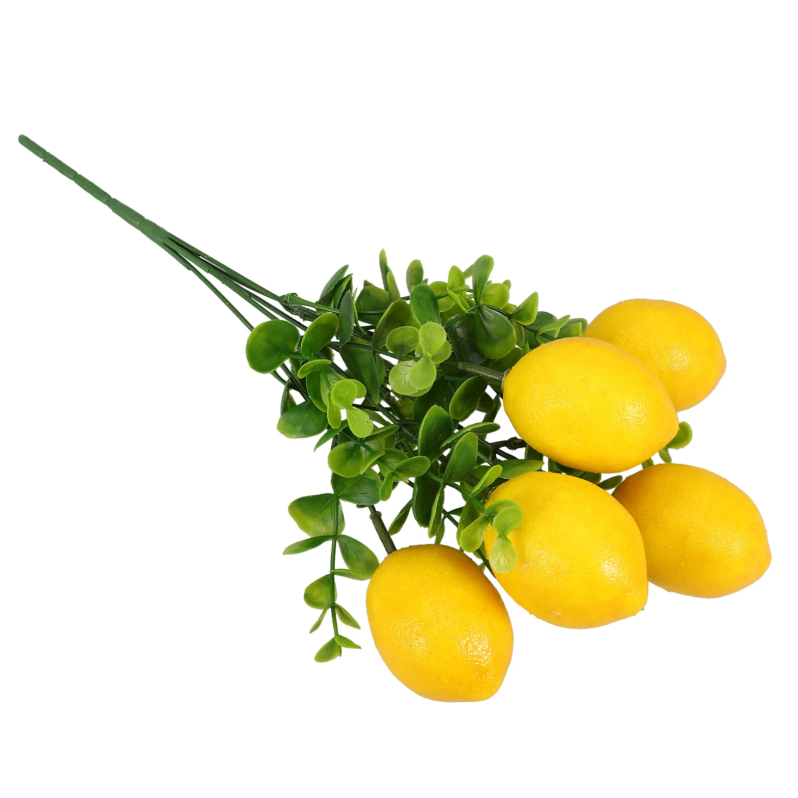 

Artificial Lemon Branches Decorative Stem Summer Party Vase Centerpiece Rustic Foam Fabric Non FadingDiy Fruit Ornament