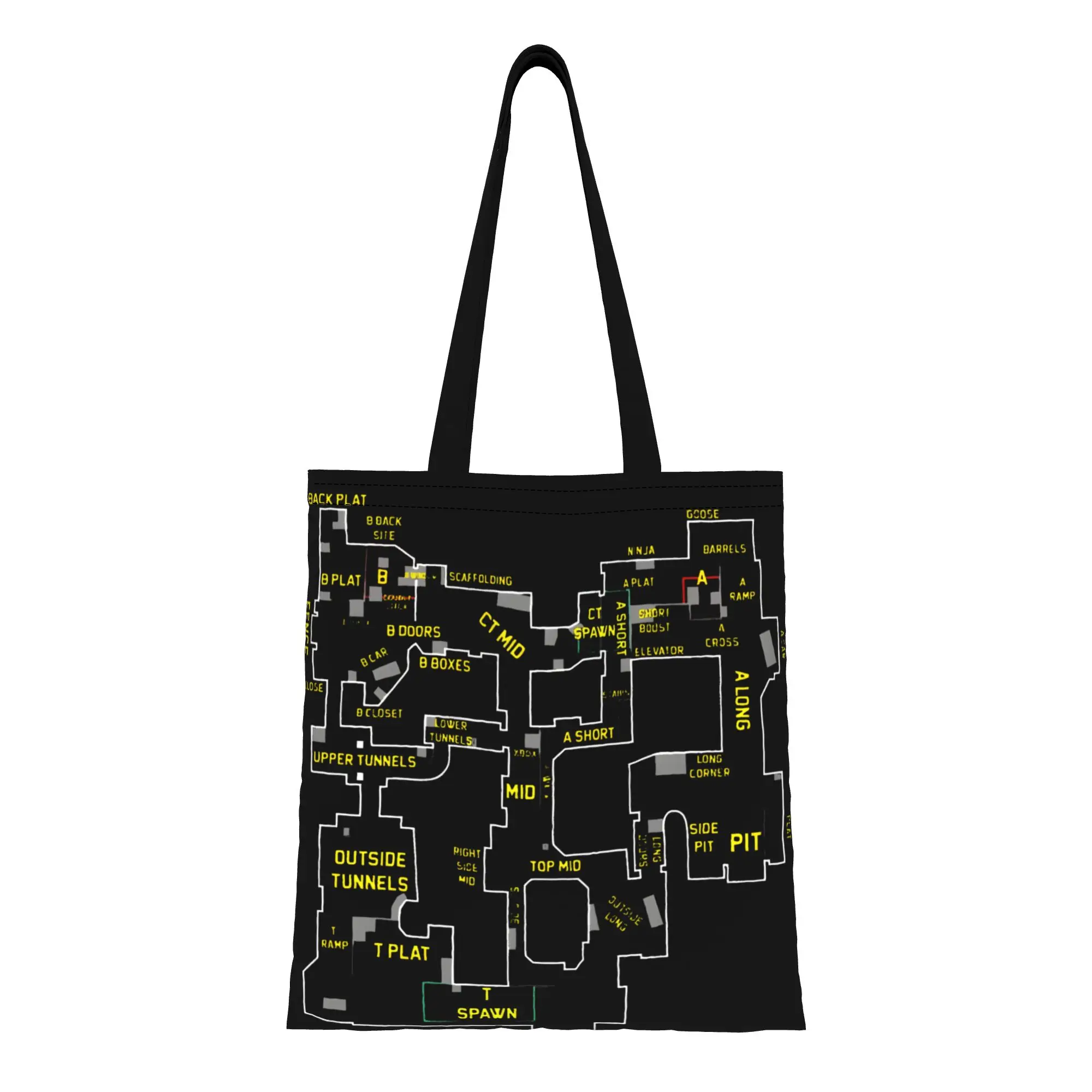 

Холщовая сумка-шоппер CS-GO FPS Game Fans (1 шт.) – идеальна для покупок, поездок и активного отдыха