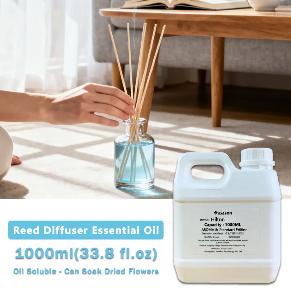 ESAEON 1000ml (33.8 fl.oz) Westin White Tea/Hilton Essential Oils - For Hotel/Club/Toilet Reed Diffuser & Fireless Aromatherapy