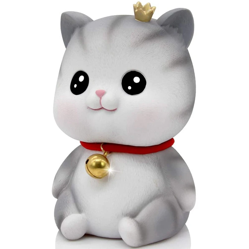 A16R-Cute Cat Decorative Saving Bank,Home Decoration Coin Bank Money Piggy Bank Help Form Right Money Habits