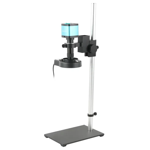 Kamera mikroskopowa cyfrowa 48MP 4K 1080P 60FPS HDMI USB z obiektywem C-Mount 100X 130X 180X 200X 300X 500X do naprawy i lutowania PCB