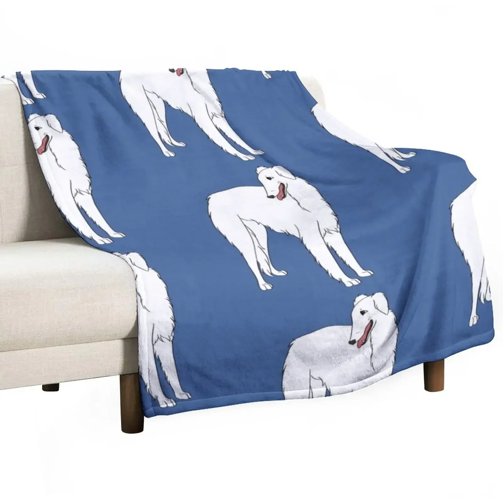 

Borzoi Throw Blanket Stuffeds Vintage Blankets