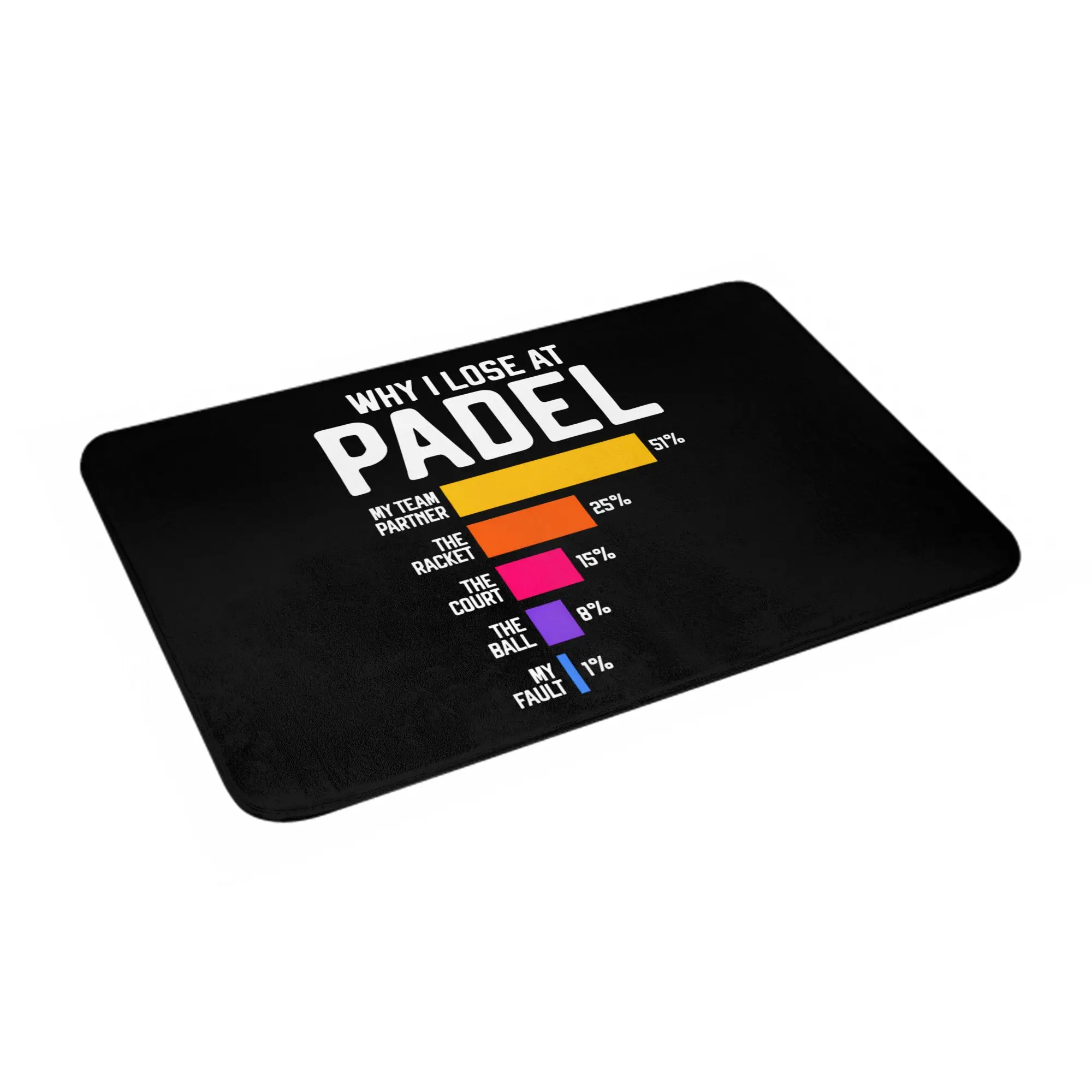 Why I Lose At Padel Tennis Funny Excuses Front Door Mat Anti-Slip Outdoor Waterproof  Doormat Garden Garage Entrance Rug Carpet