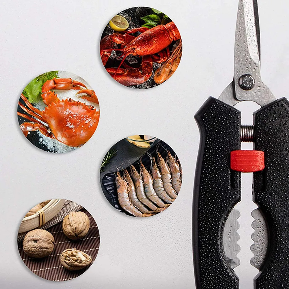 CMHI-Crab Tools For Eating,Lobster And Crab Tool Set,Lobster Crackers Shellfish Seafood Tool,Nut Cracker And Seafood Scissors