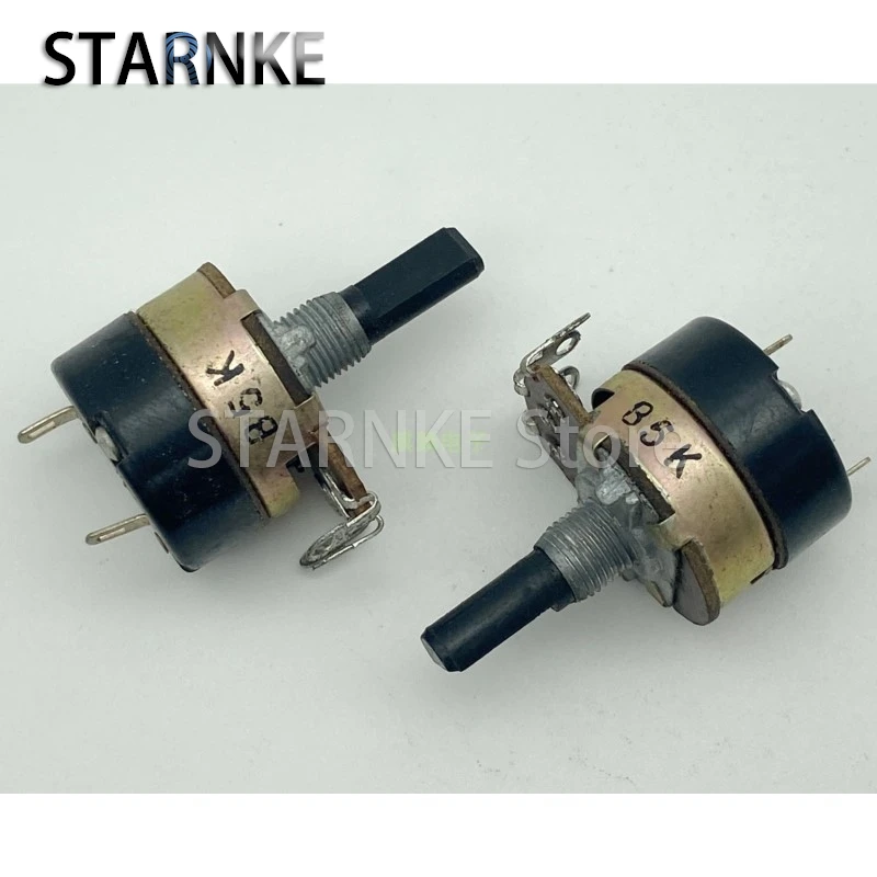 3PCS WH138 Type Single With Switch Potentiometer B5K D Shaft Length 20MM Dimming Speed Adjustment Desk Lamp Dimming