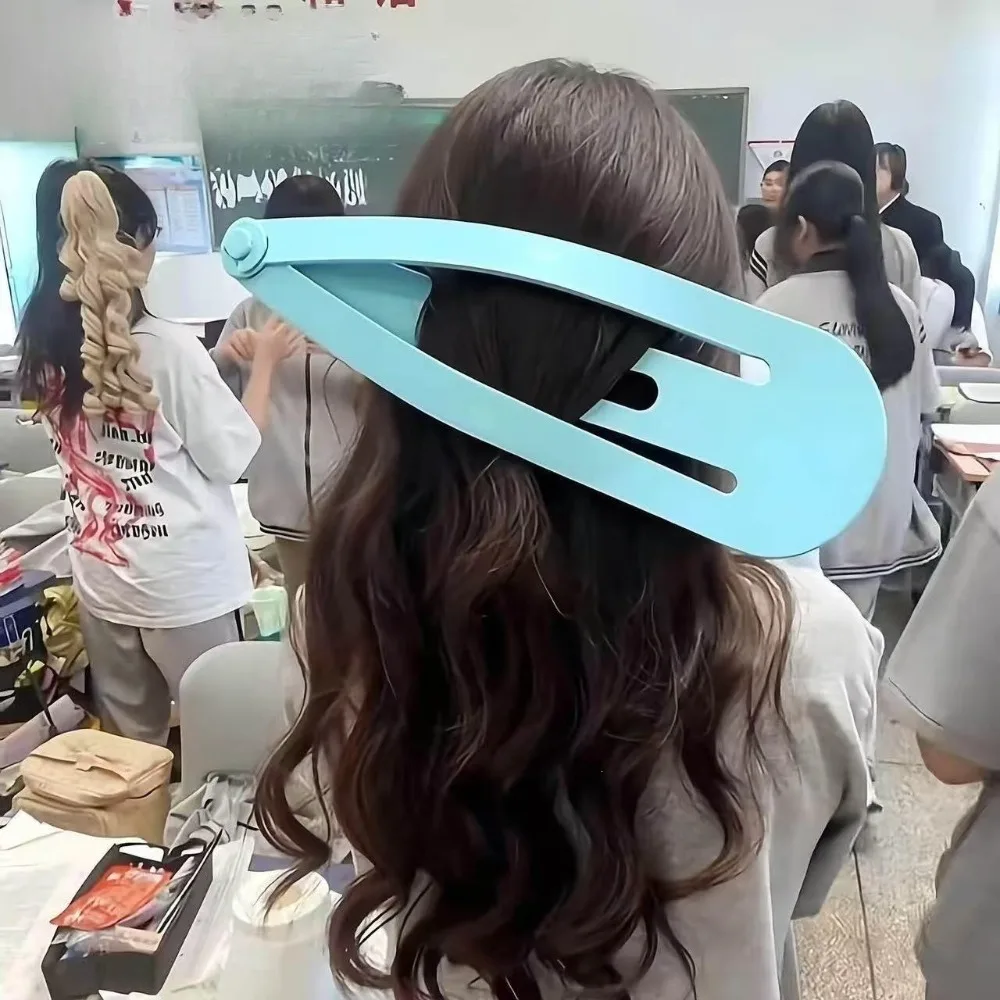 Popular Giant Hairpins Oversized Teardrop BB Hairclip Elegant Bangs Fixing Clips Sweet Hair Ornaments Girls Bag Charm