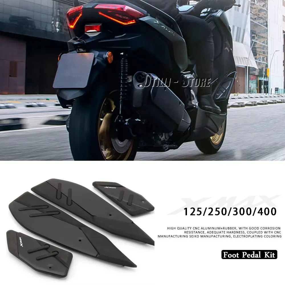 

2017-2023 XMAX 125 250 300 400 Motorcycle Footrest Foot Pads Pedal Plate Pedals For Yamaha X-MAX125 X-MAX250 X-MAX300 X-MAX400