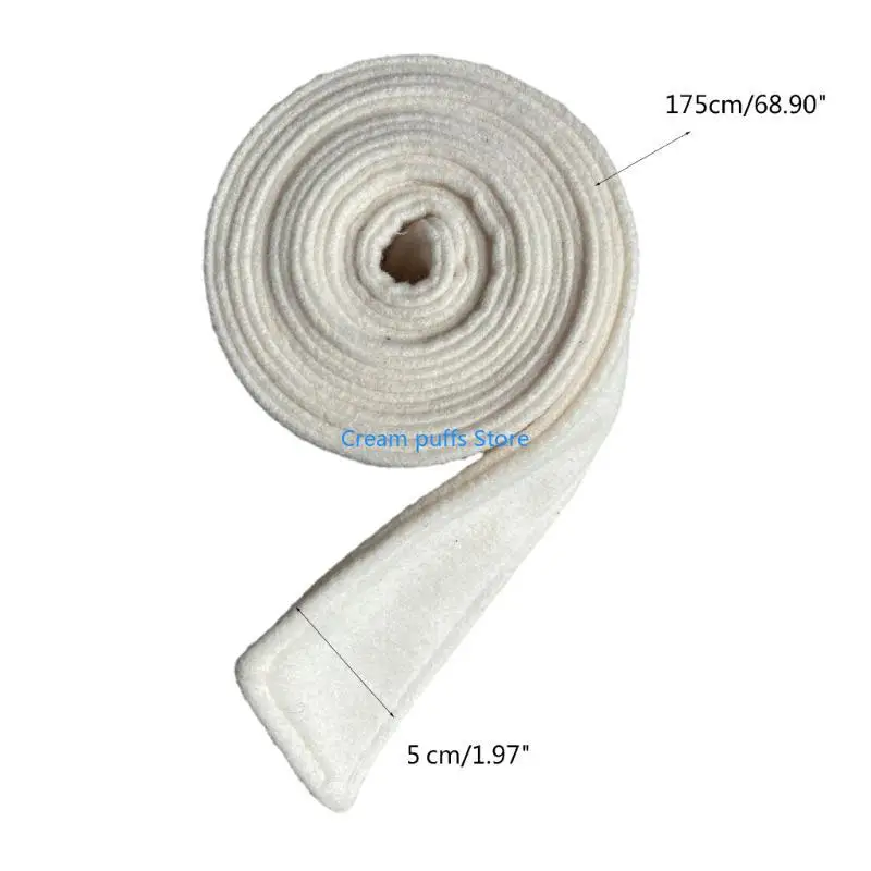 Cinturón abrigo elegante 50LE, cinturón lavable para mujer, cinturón lana Color sólido para mujer