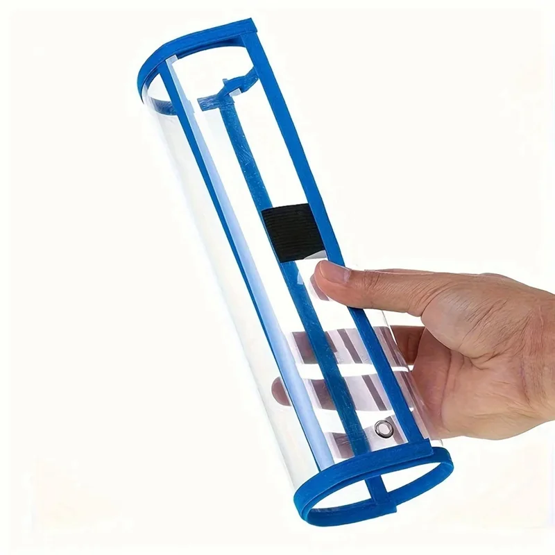 

TA-10Pcs Transparent File Pocket Folder Sleeves Oversized Reusable Dry Erase Clear Stationery Storage Folder File Pouch