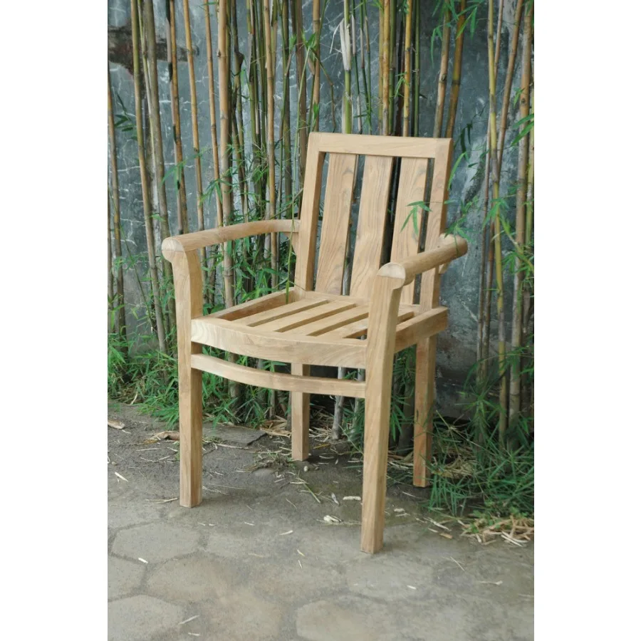 كرسي بذراعين كلاسيكي 4 قطع