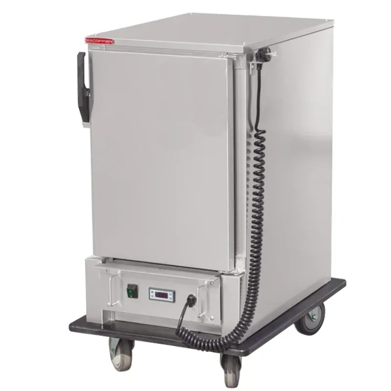Hotel Supply Stainless Steel Restaurant Silver Gold Layer stainless steel trolley Mobil food warmer cart