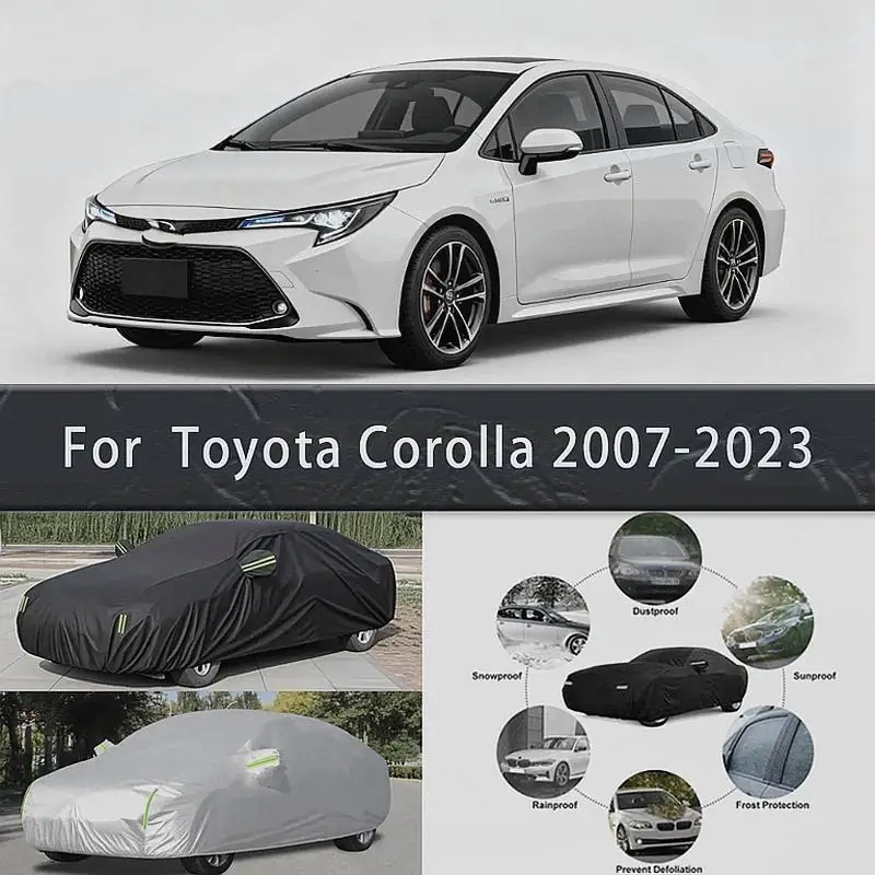 

For Full for Toyota Corolla 2007 2023 Waterproof Dustproof Outdoor Protection Sunshade Exterior Car Accessories Car Covers
