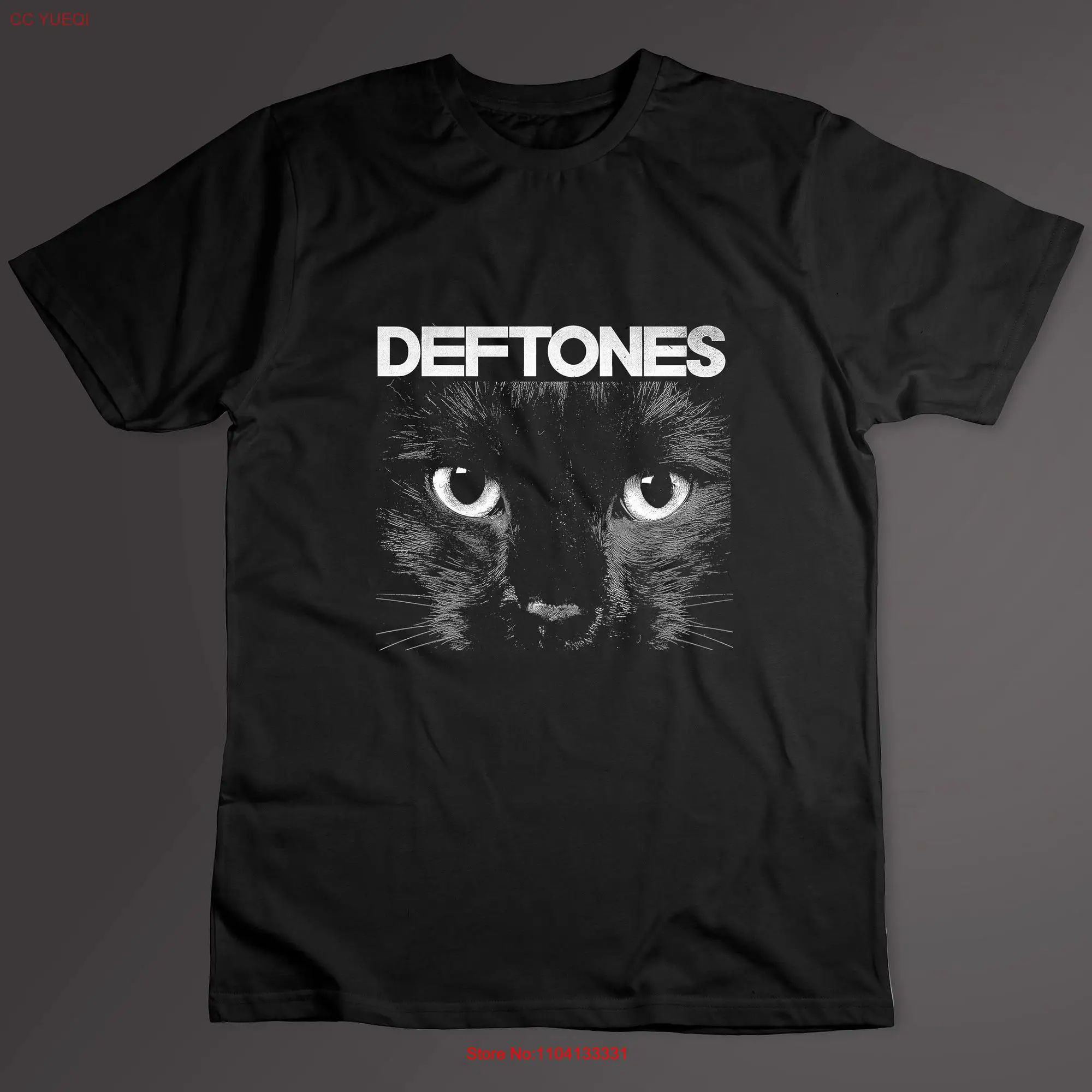 Vintage Design Metal Rock Band DEFTONES Cat Eye T Shirt long or short sleeves