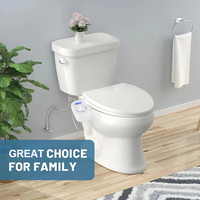 Adjustable Bidet Toilet Seat Attachment Cold Water Self-Cleaning Washing Nozzle Water Pressure Personal Hygienic Ass Sprayer