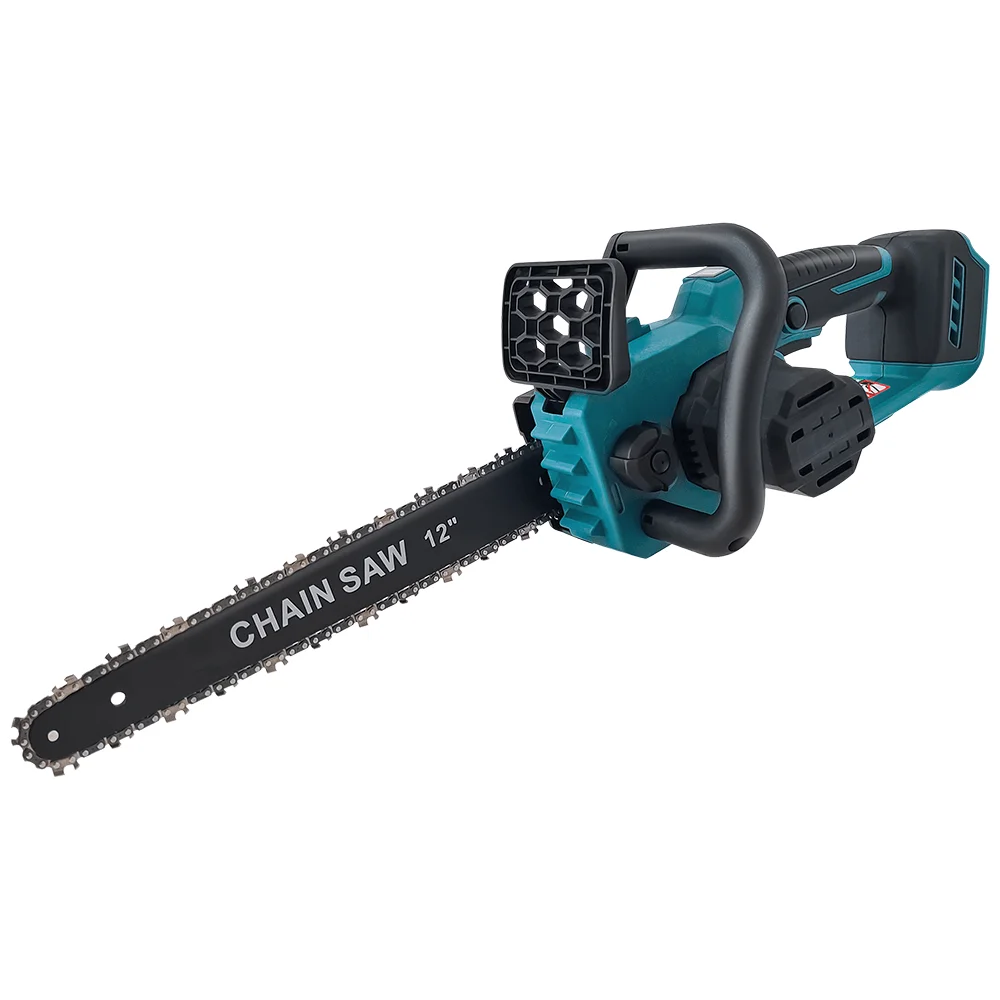 PATUOPRO 12'' Brushless Cordless Chainsaw Portable Electric Chain Saw Wood Cutting Garden Power Tool For Makita 18V Battery