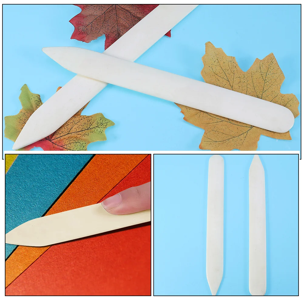 5 Pcs Origami Knife Tool Bookbinding Paper Craft Fold Bone Folder for Plastic Curved Folding Tools