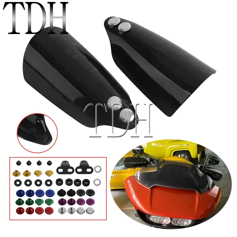 

Carbon Fiber Motorcycle Hand Guard Cover For Harley Electra Glide Standard FLHT FLHTCU FLHTK CVO/SE FLHTKSE Handlebar Handguards