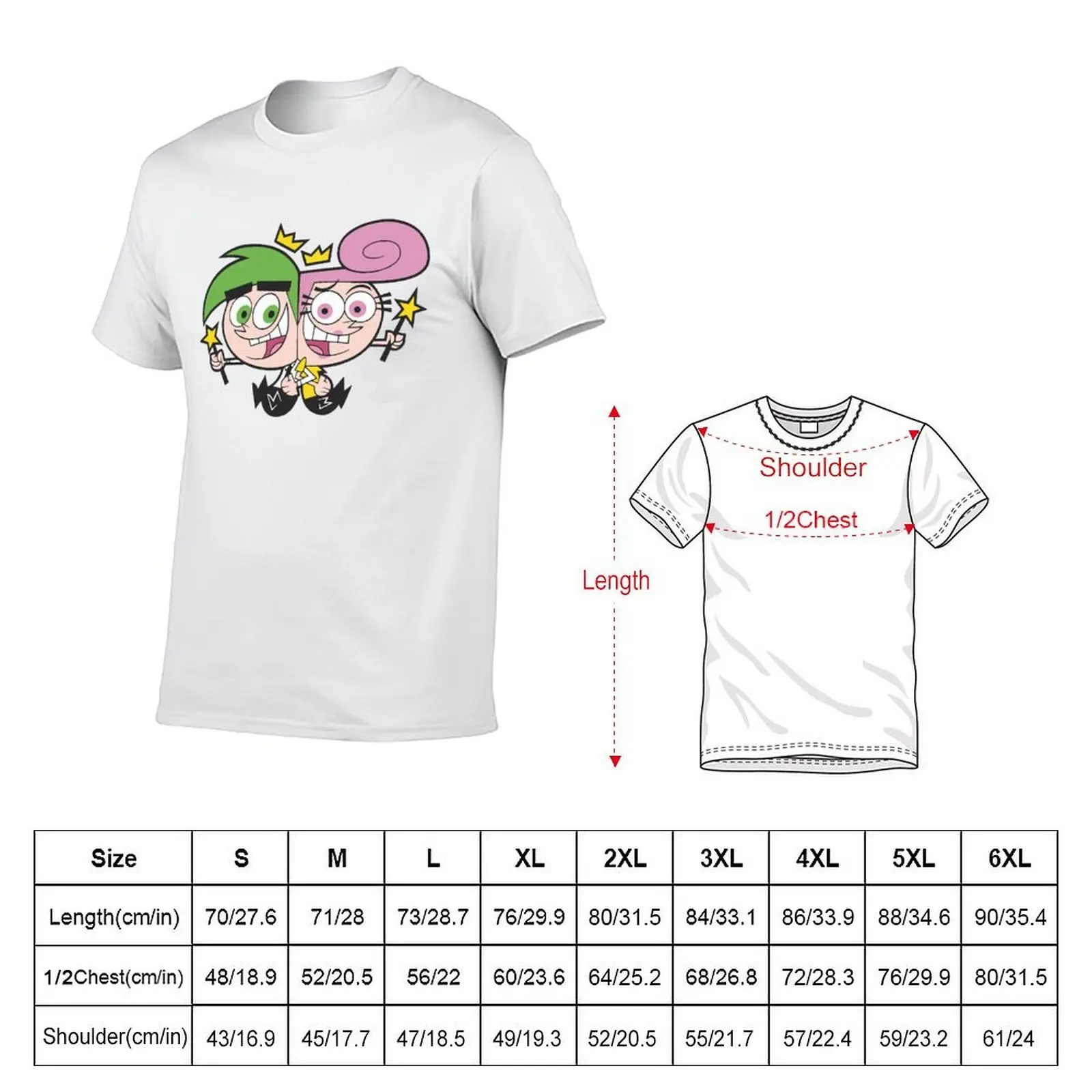 تي شيرت رجالي ونسائي من Cosmo and Wanda Forly Oddparents لعيد الميلاد تي شيرت أساسي مخصص تي شيرت تي شيرت #5