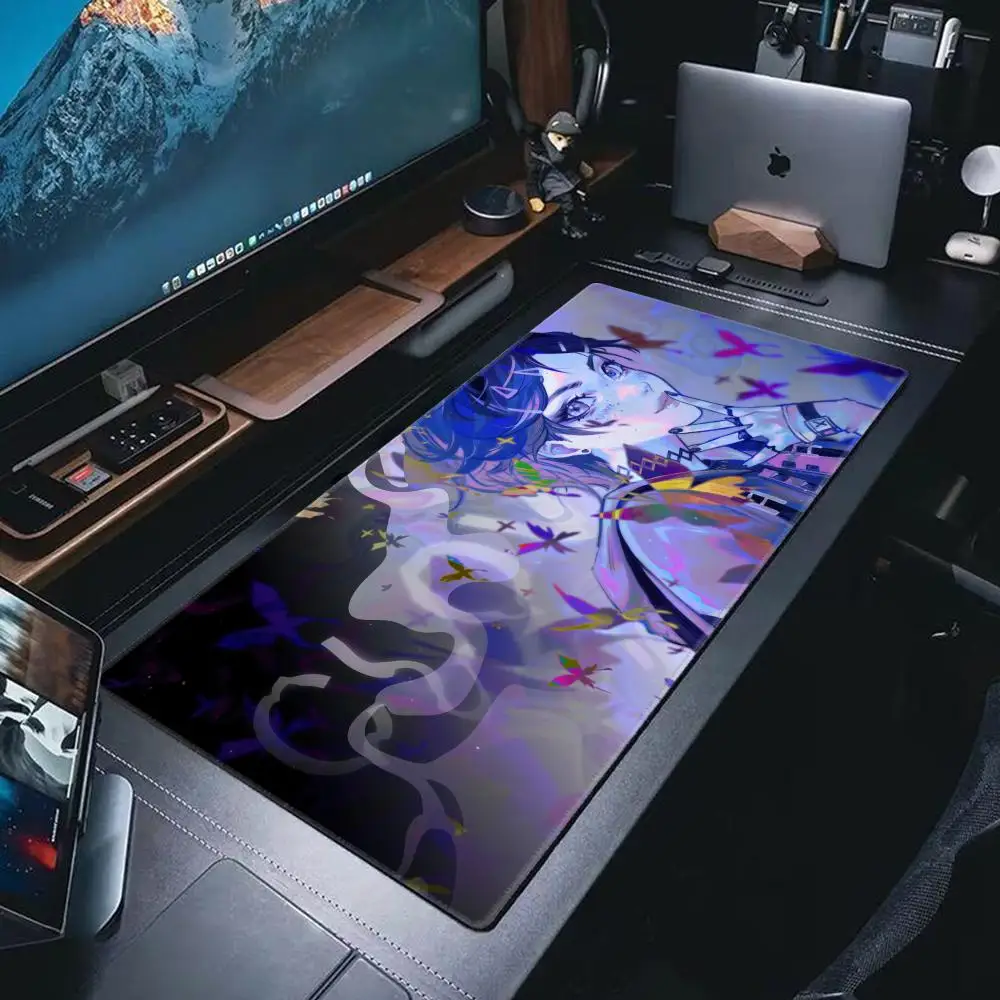 لوحة ماوس لعبة Clove Valorant كبيرة لوحة مفاتيح مكتبية حصيرة ماوس ألعاب LockEdge سجادة مضادة للانزلاق #3