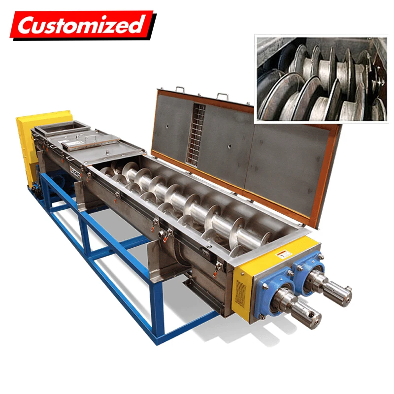 OEM Custom Stainless Steel Thermal Heat Transfer Steam Heating Screw Auger Conveyor Transmission System