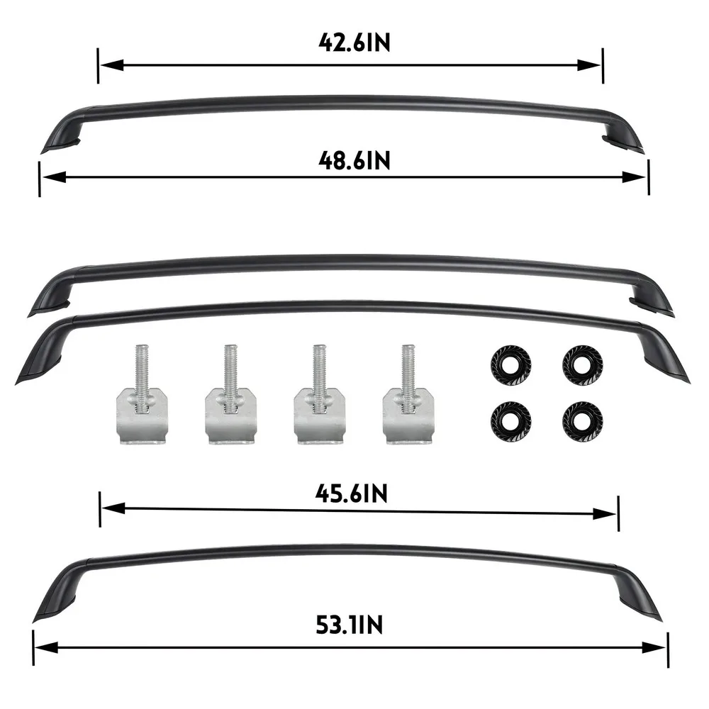 

SHITURUI - Roof Rack For Tesla Model 3 2017-2021 Roof Rack Cross Bars Cargo Carriers Rooftop Crossbar Luggage Holder (Set of 2)