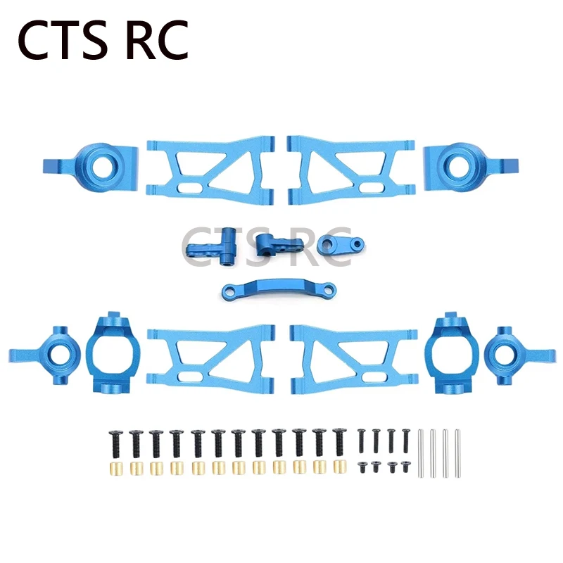 Remo Hobby Smax 1631 1635 1651 1655 Metal Suspension Arm Steering Block C-Hub Carrier Steering Assembly RC Car Upgrade Parts Kit