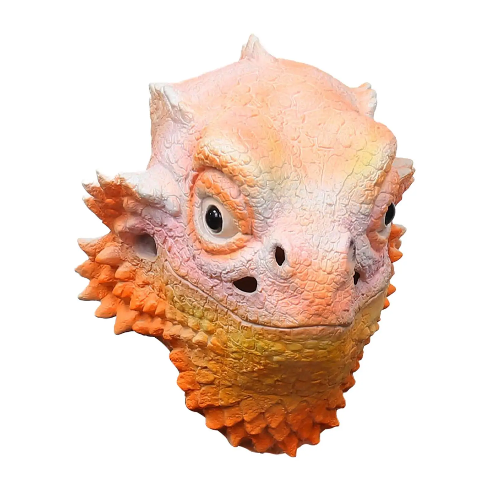 Lizard Mask Latex Headwear Lizard Cosplay Halloween Masquerades Mask for image 3