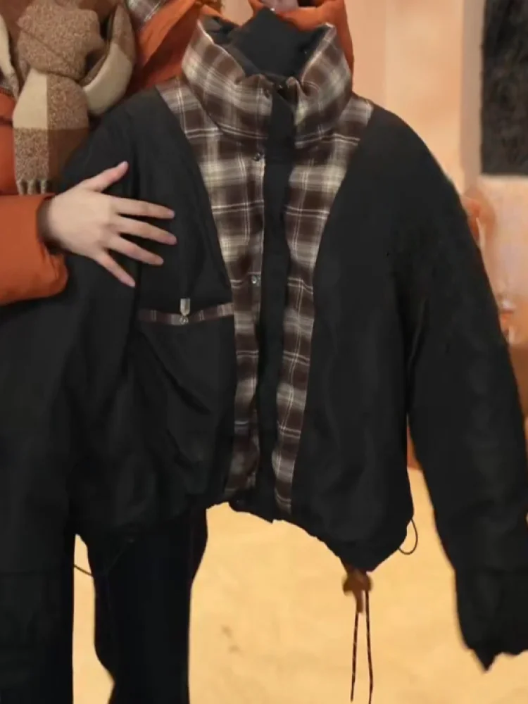 

Женская утепленная куртка-пуховик Bla Down из хлопка, короткая, с капюшоном, на зиму 2026, модная, маленького размера