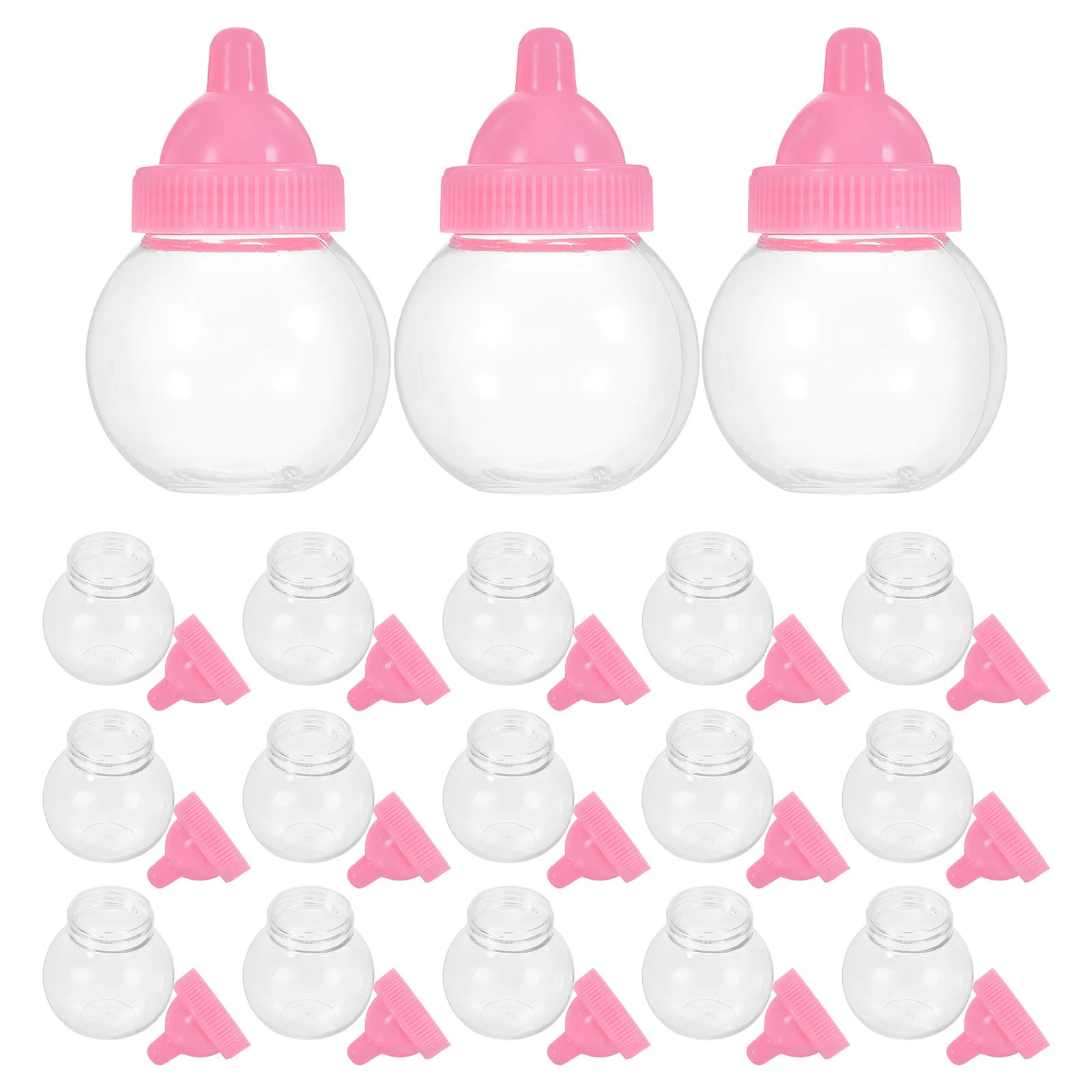 

20Pcs Novelty Ball Shaped Candy Container 60ml Plastic Storage Box with Lid for Small Snacks and Sweets