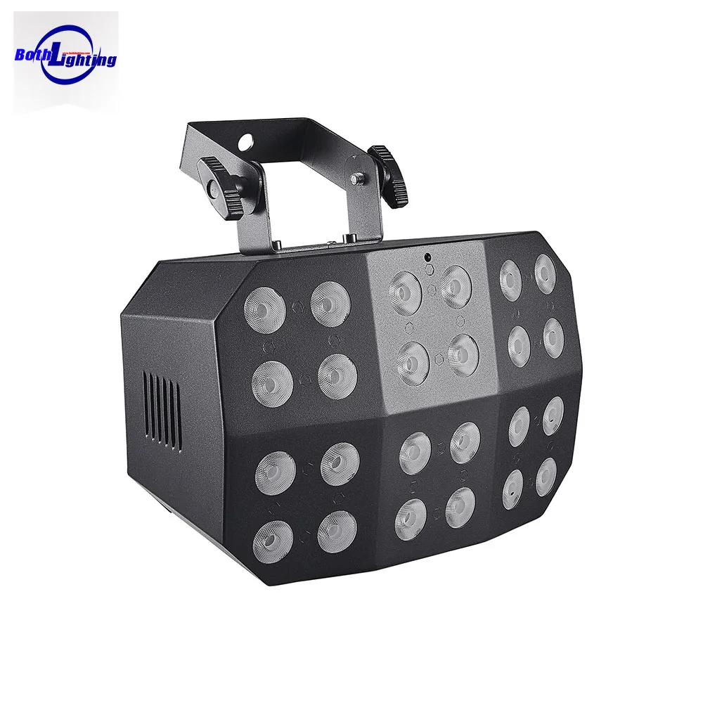 2pcs Bag Spider Wash Light 24*12w RGBWA+UV LED Wash DJ GIG Lights Battery Powered DMX512 For Wedding Stage Event Bar