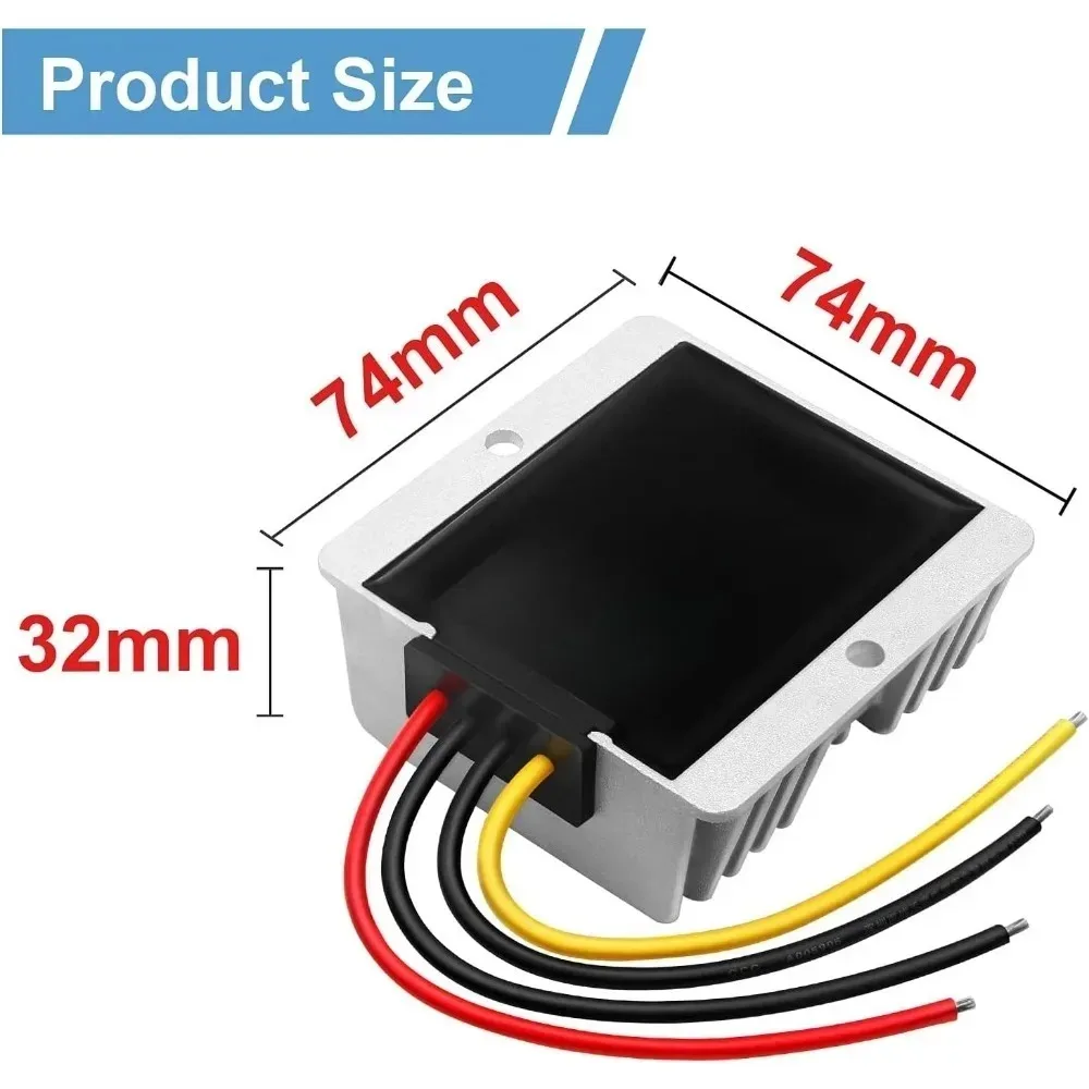 DC DC 12V to 13.8V/15V/19V 4-30A Step-up Module Boost Converter Voltage Regulator Waterproof Power Adapt Volt Transformer Module