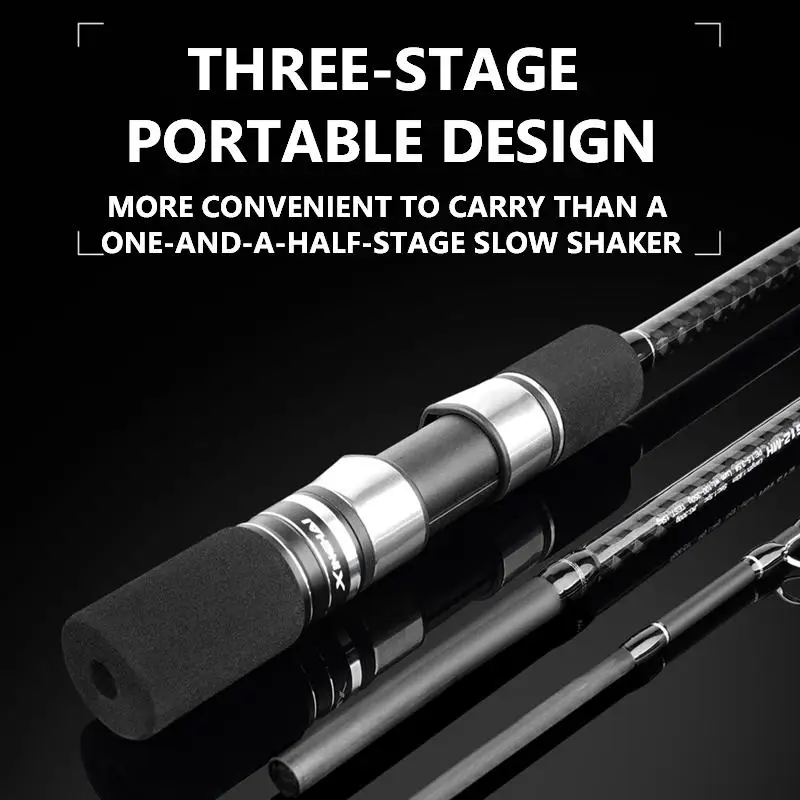 Mavllos Star-Sea المياه المالحة القفز الصيد رود إغراء 100 جرام-350 جرام MH 1.91 متر 3-قسم المحمولة قارب الصب الغزل الصيد رود